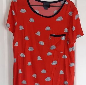 Maeve orange hats pattern top